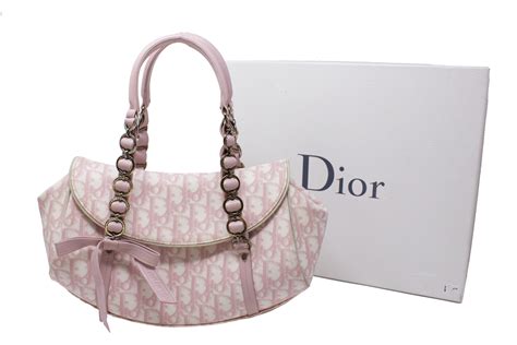 dior pink shoulder bag|authentic christian dior shoulder bag.